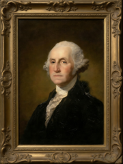 George Washington, Hand-painted Oil Painting Artwork, World Famous Paintings
