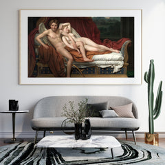 Cupid and Psyche Oil Painting Reproduction (Jacques-Louis David, 1817)