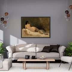 Study of a Reclining Nude Oil Painting Reproduction (Isidore Pils, 1841)