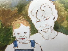 Custom Hand-Painted Oil Portraits, Family Portrait from Photo, Combine Photos, Personalized Gift