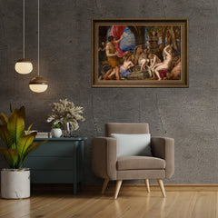 Diana and Actaeon Oil Painting Reproduction (Titian, 1556–1559)