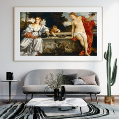Sacred and Profane Love Oil Painting Reproduction (Titan, 1514)