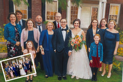 Custom Portrait from Photo | Personalized Family & Wedding Oil Painting Horizontal