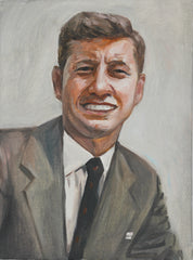 John F. Kennedy, Hand-painted Oil Painting Artwork, World Famous Paintings