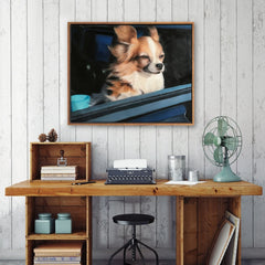 Custom Realistic Pet Portrait | Dog & Cat Lover Gifts | Personalized Oil Painting from Photo Horizontal
