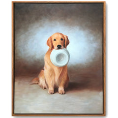 Custom Realistic Pet Portrait | Dog & Cat Lover Gifts | Personalized Oil Painting from Photo Horizontal