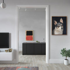 Custom Realistic Pet Portrait | Dog & Cat Lover Gifts | Personalized Oil Painting from Photo Horizontal