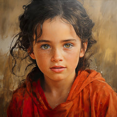 Custom Hand-painted Realistic Portrait Oil Painting from Photo on Canvas, Personalized Birthday/Valentine's Day/Christmas Gift for Him/Her Vertical