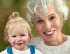 Custom Hand-Painted Oil Portraits, Family Portrait from Photo, Combine Photos, Personalized Gift