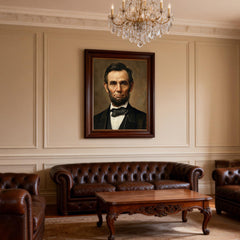 Abraham Lincoln, Hand-painted Oil Painting Artwork, World Famous Paintings