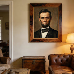 Abraham Lincoln, Hand-painted Oil Painting Artwork, World Famous Paintings