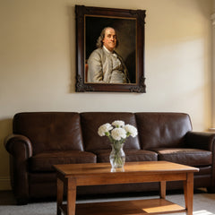 Benjamin Franklin, Hand-painted Oil Painting Artwork, World Famous Paintings