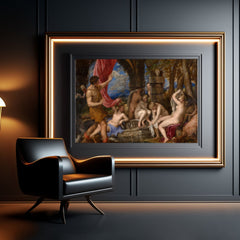 Diana and Actaeon Oil Painting Reproduction (Titian, 1556–1559)