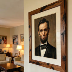Abraham Lincoln, Hand-painted Oil Painting Artwork, World Famous Paintings