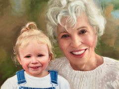 Custom Hand-Painted Oil Portraits, Family Portrait from Photo, Combine Photos, Personalized Gift