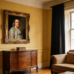 Benjamin Franklin, Hand-painted Oil Painting Artwork, World Famous Paintings