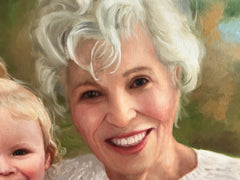 Custom Hand-Painted Oil Portraits, Family Portrait from Photo, Combine Photos, Personalized Gift