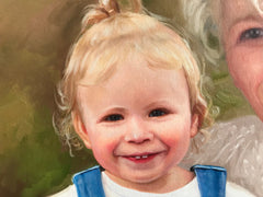 Custom Hand-Painted Oil Portraits, Family Portrait from Photo, Combine Photos, Personalized Gift