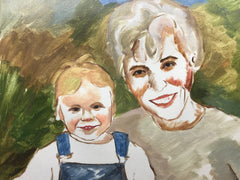 Custom Hand-Painted Oil Portraits, Family Portrait from Photo, Combine Photos, Personalized Gift
