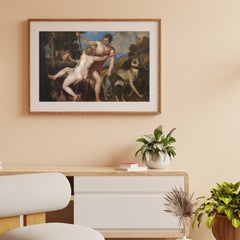 Venus and Adonis Oil Painting Reproduction (Titian, 1554)