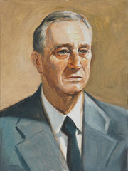 Franklin Delano Roosevelt, Hand-painted Oil Painting Artwork, World Famous Paintings