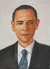 Barack Obama, Hand-painted Oil Painting Artwork, World Famous Paintings